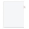 Avery Dennison Numerical Index Tab 8-1/2 x 11", #5, White, PK25 11915